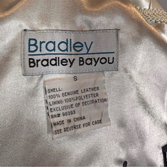 EUC Bradley Bayou Embellished Leather Jacket - Picture 8 of 9